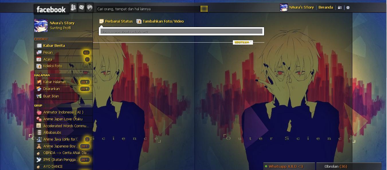 Facebook Theme - Kagerou Project Daze