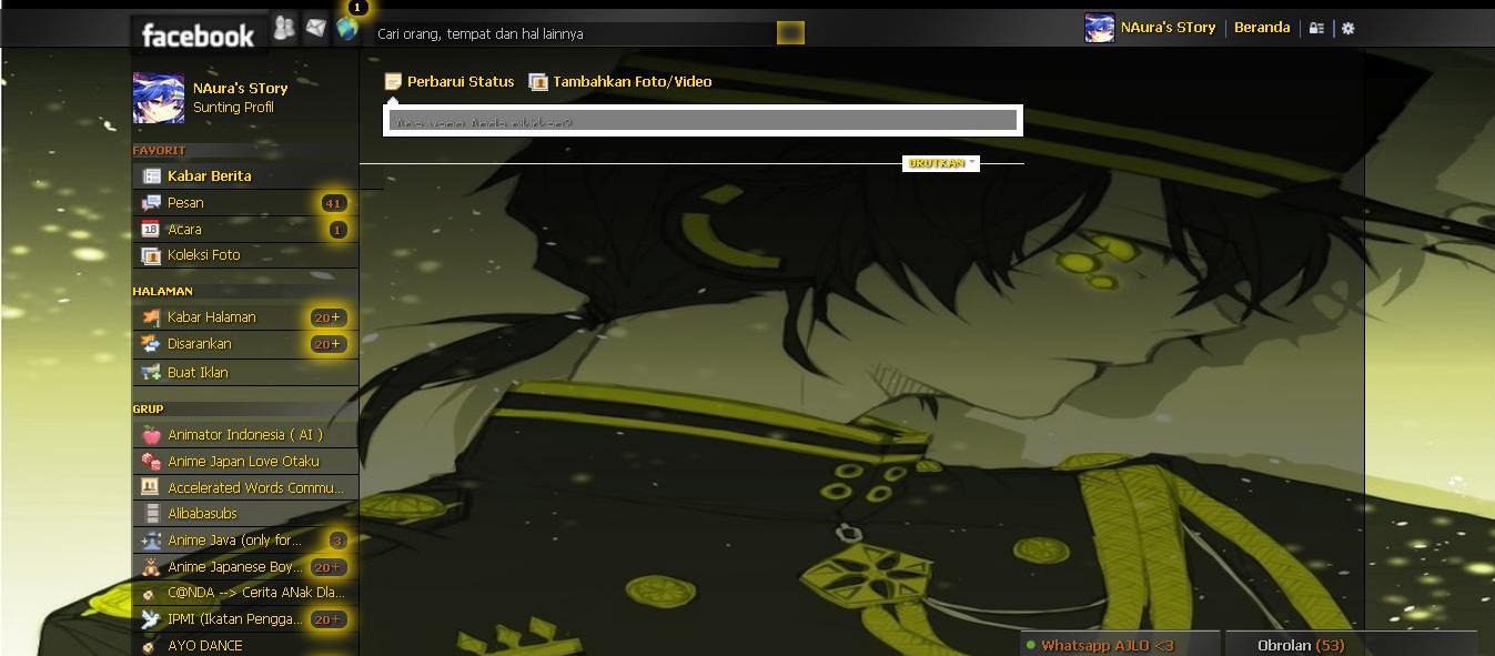 Facebook Theme - Kagerou Project Kuroha