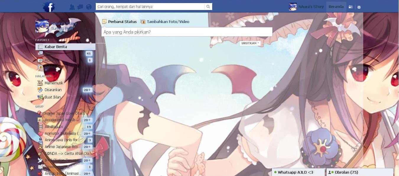 Facebook Theme - Sword Girls I