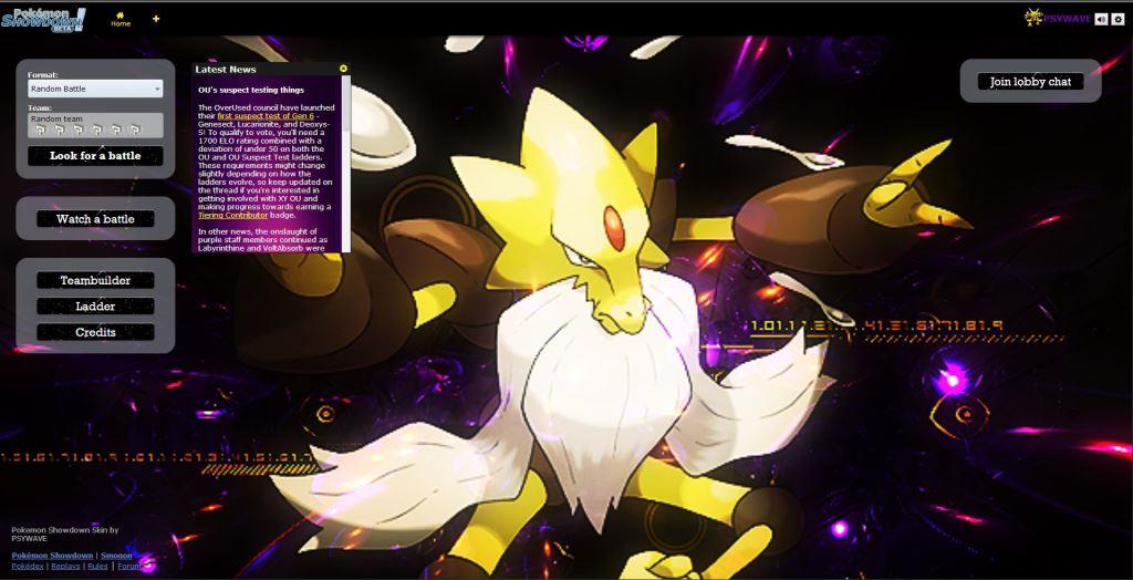 Pokemon Showdown- Alakazam Theme