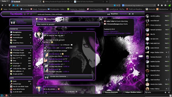 Facebook Purple Girl (NO ADD) by -Royal-Style-