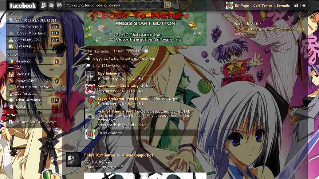 Tema Facebook - Anime Akikan By Edi yuga