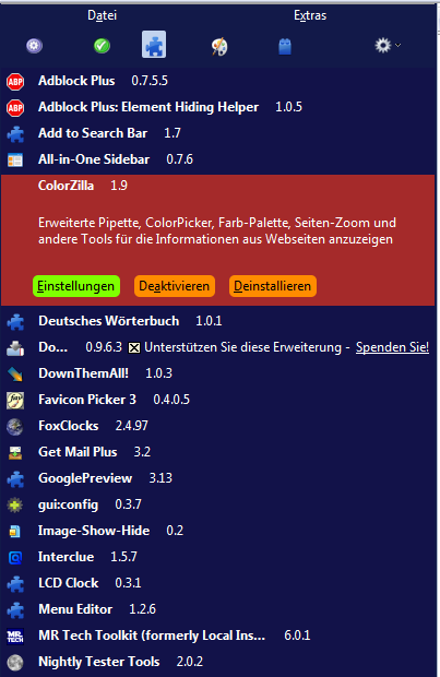 Firefox 3** Vista Dark Blue "All in one Sidebar"