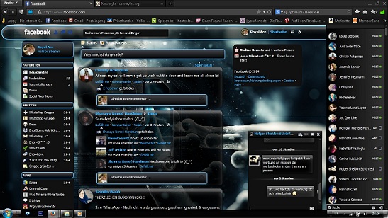 Facebook blue DNA (NO ADD) by -Royal-Style-