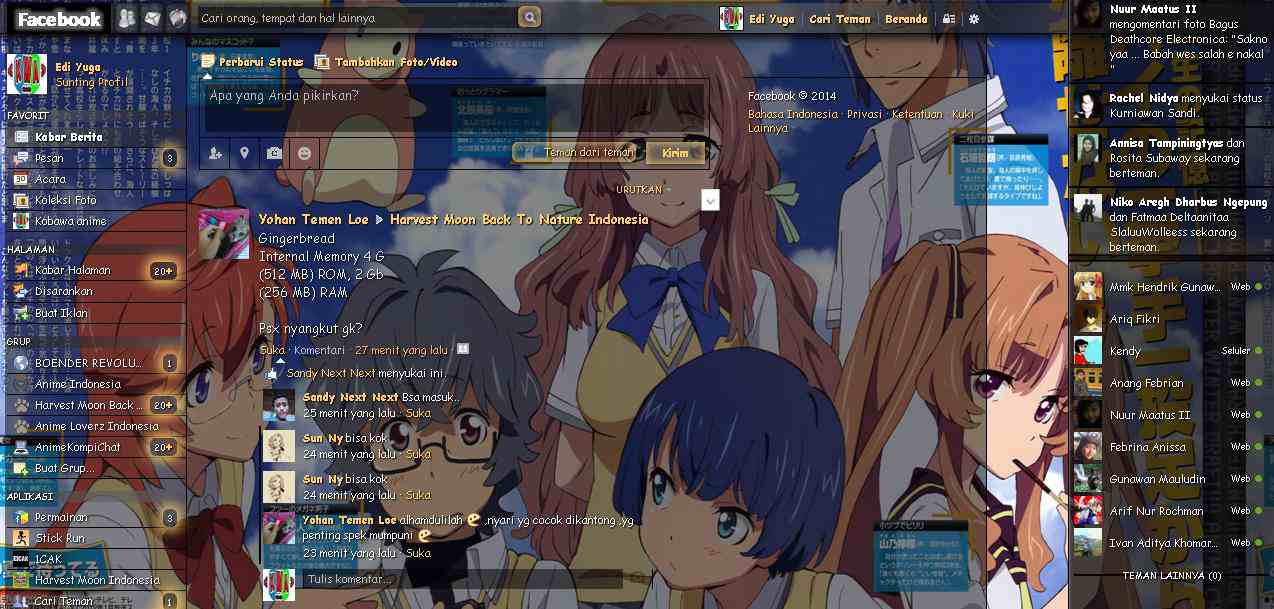 Tema Facebook - Anime Ano Natsu de Mat By Edi yuga