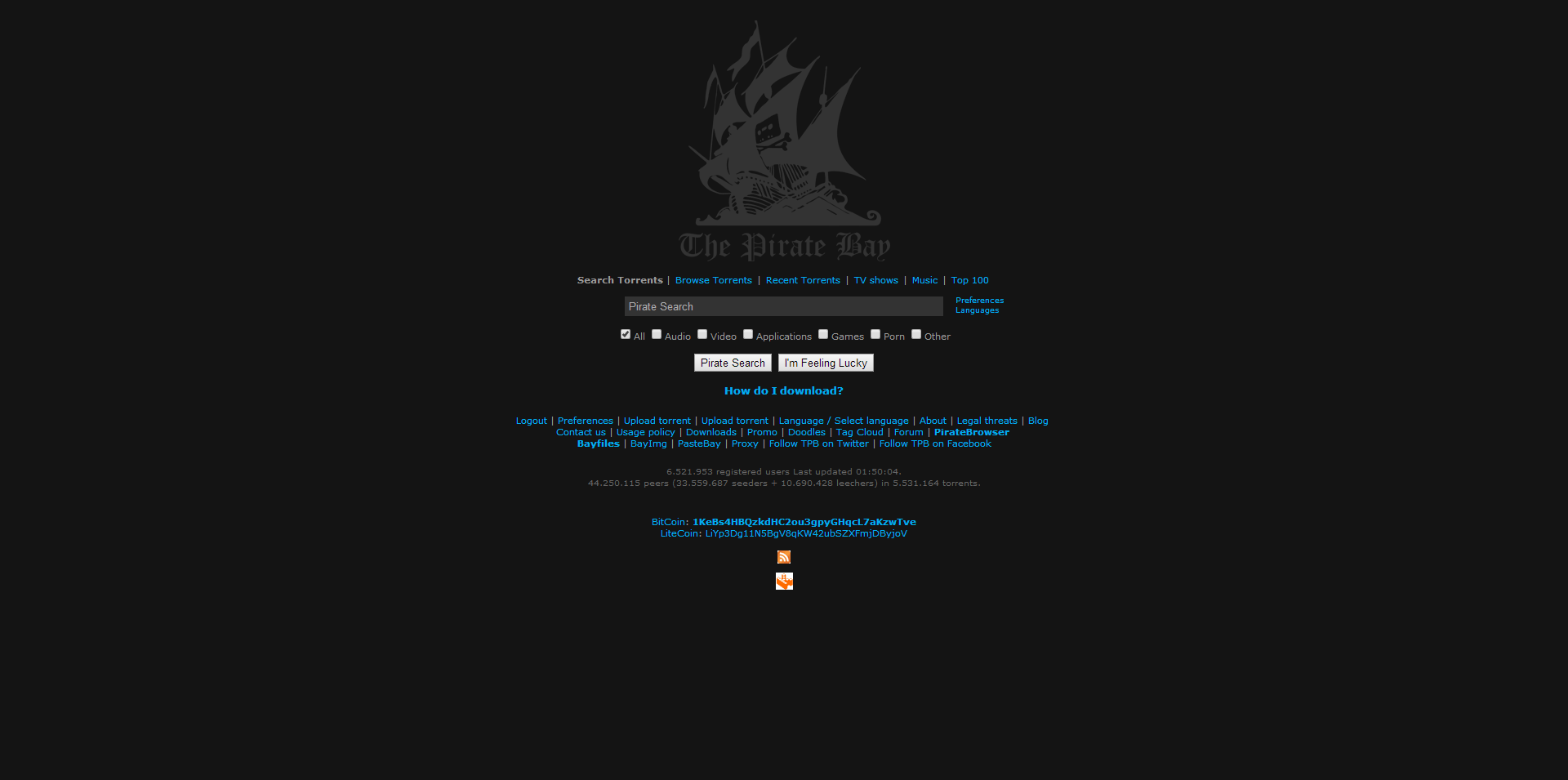 The Pirate Bay – Sleek Dark