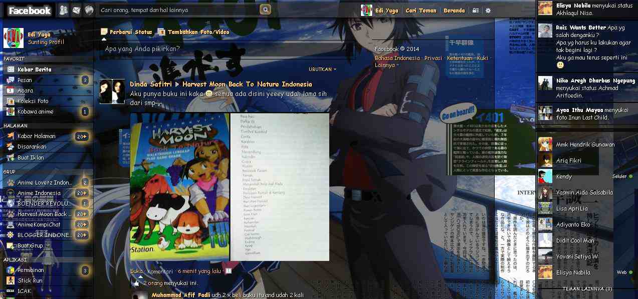 Tema Facebook - Anime Aoki Hagane no A By Edi yuga