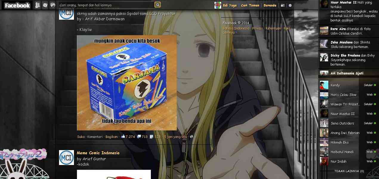 Tema Facebook - Anime Arakawa By Edi yuga