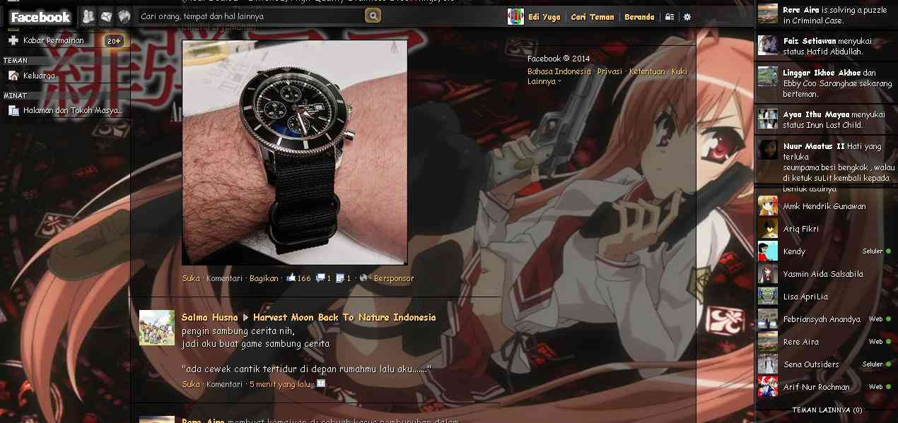 Tema Facebook - Anime Aria Scarlet amm By Edi yuga