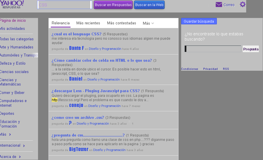 New ANSWERS.YAHOO.com SILVER