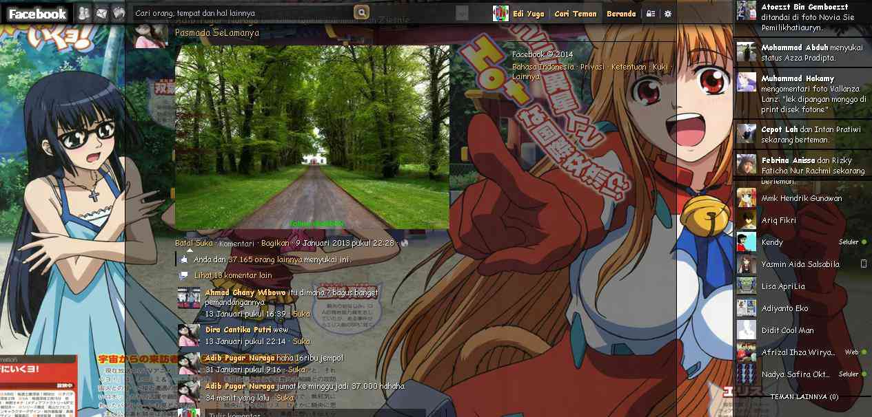 Tema Facebook - Anime Asobi ni Iku yo By Edi yuga