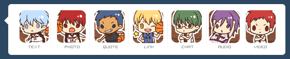 Tumblr Dash Icons: Kuroko no Basket Version 2