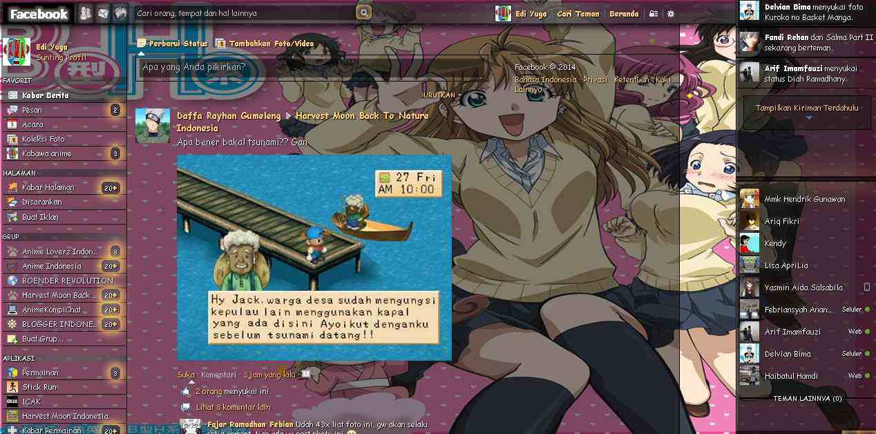 Tema Facebook - Anime B Gata H Kei By Edi yuga