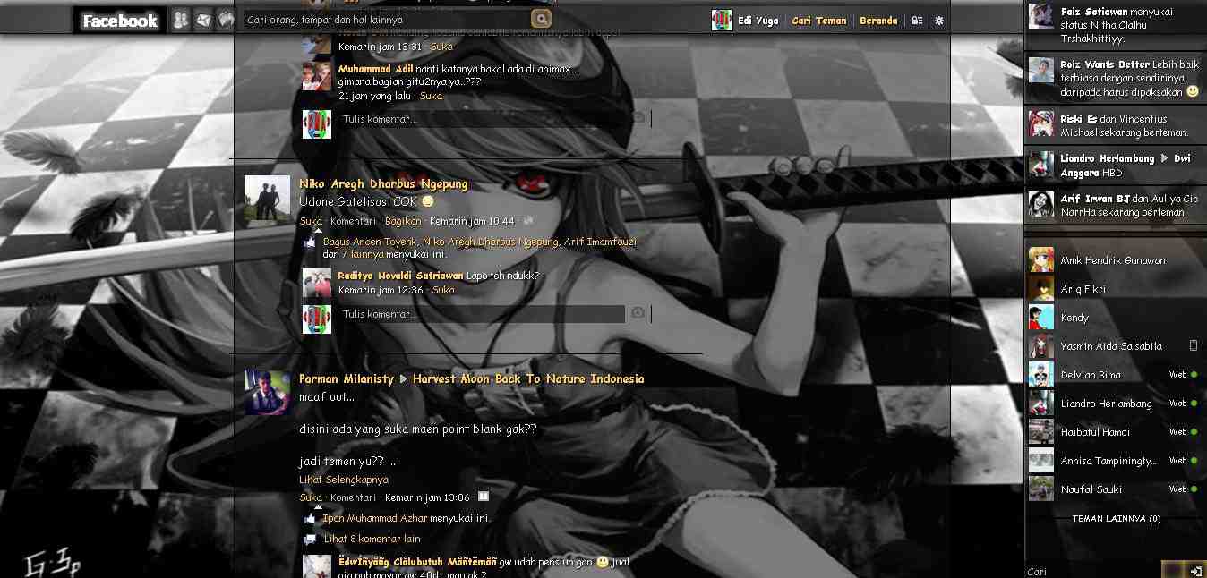 Tema Facebook - Anime Bakemonogatari By Edi yuga
