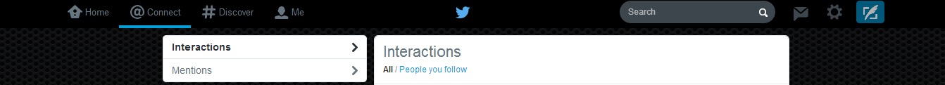 New Twitter - Switch Top Bar to Black