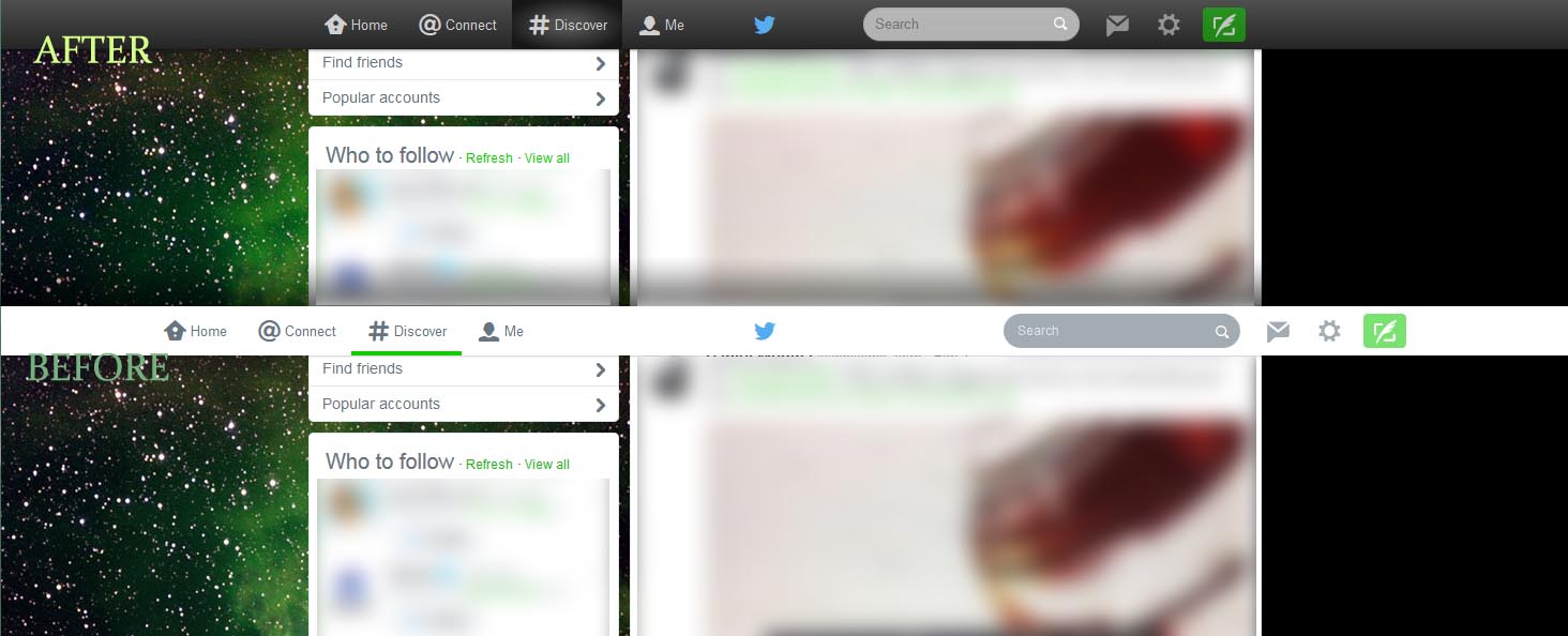 Black Twitter Navbar