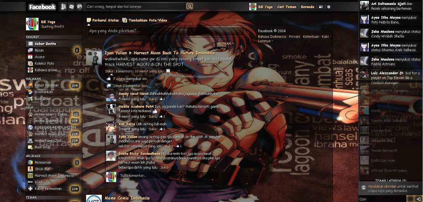 Tema Facebook - Anime Black Lagoon By Edi yuga