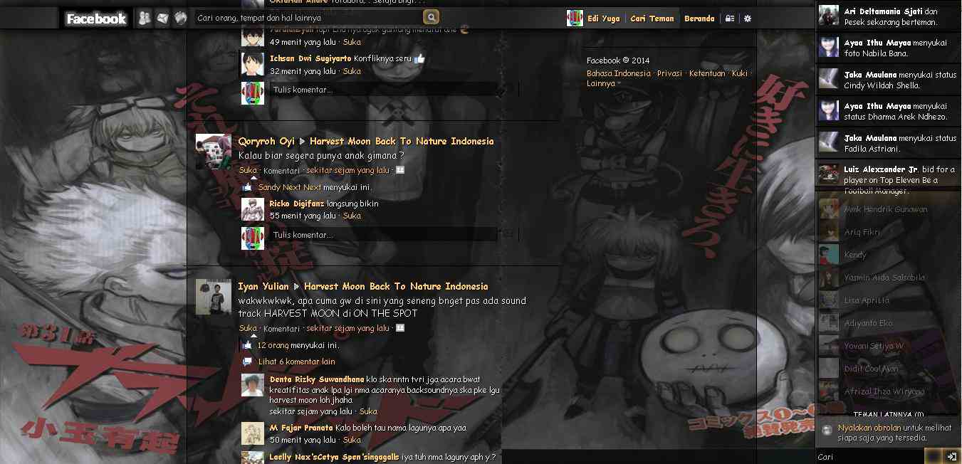 Tema Facebook - Anime Blood Lad By Edi yuga
