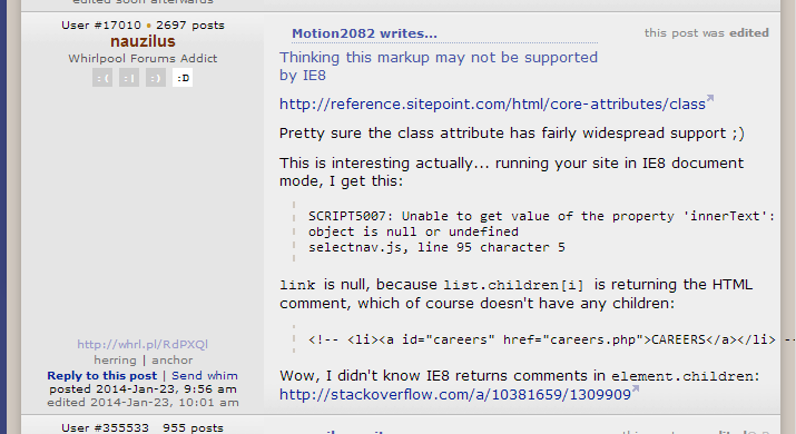 Responsive Whirlpool Threads