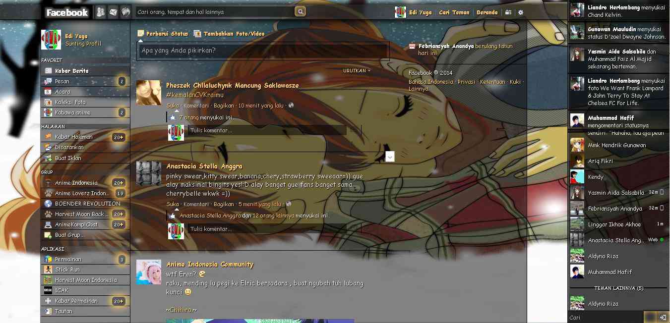 Tema Facebook - Anime Bokura ga Ita By Edi yuga