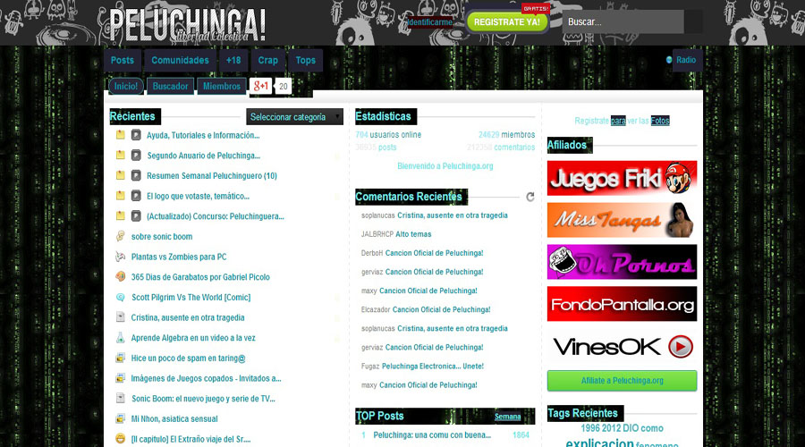 Peluchinga Matrix Hacia Arriba