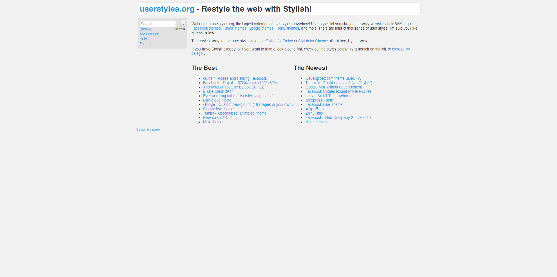 Userstyles – Bright stylish look