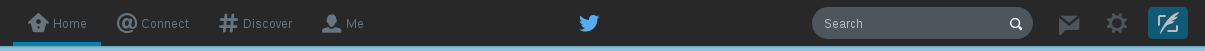 Dark Twitter Navbar