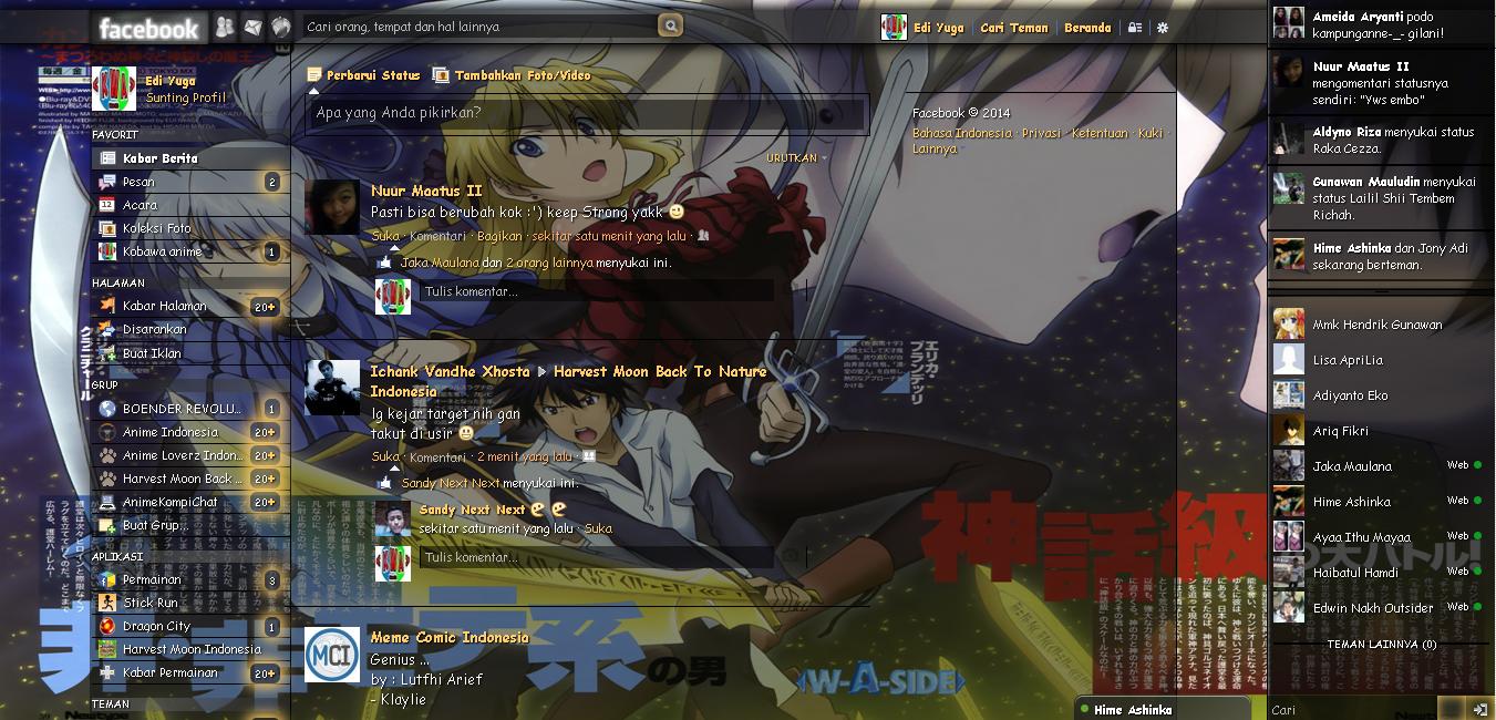 Tema Facebook - Anime Campione By Edi yuga