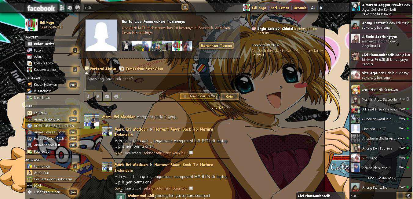 Tema Facebook - Anime cardcaptorsakura By Edi yuga