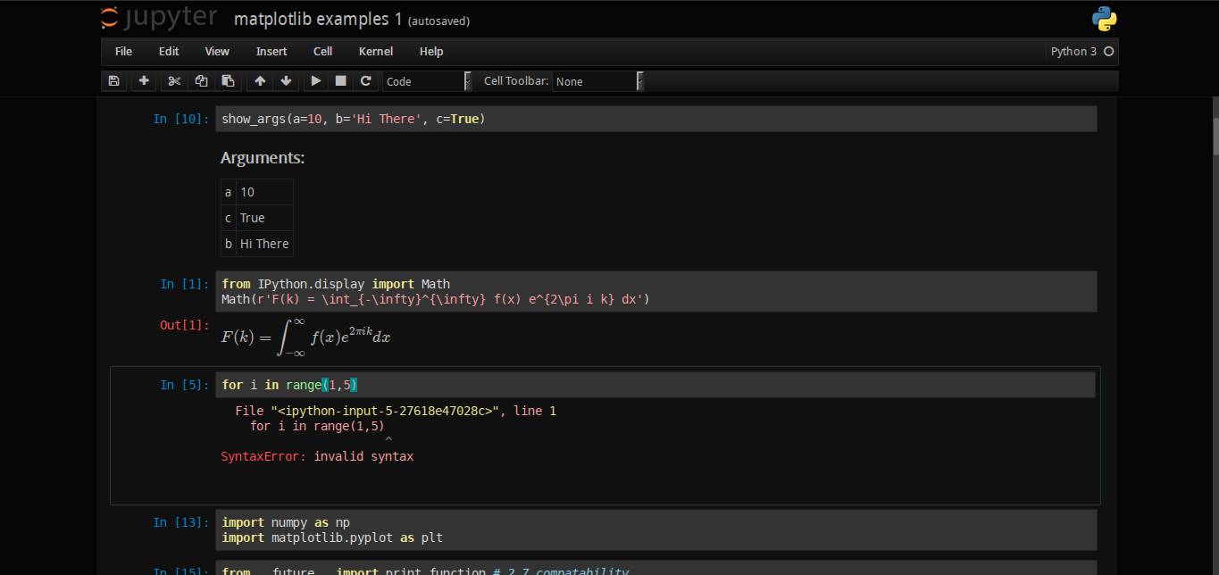 Jupyter Notebook Dark (originally from Ipython)