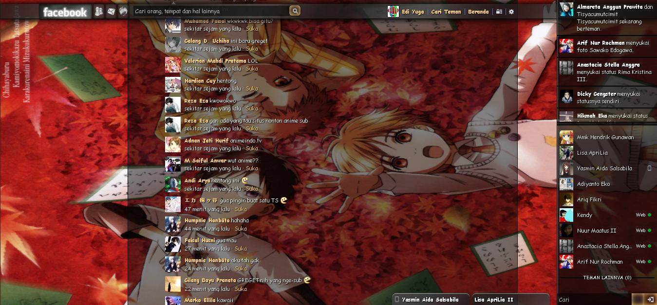 Tema Facebook - Anime Chihayafuru By Edi yuga