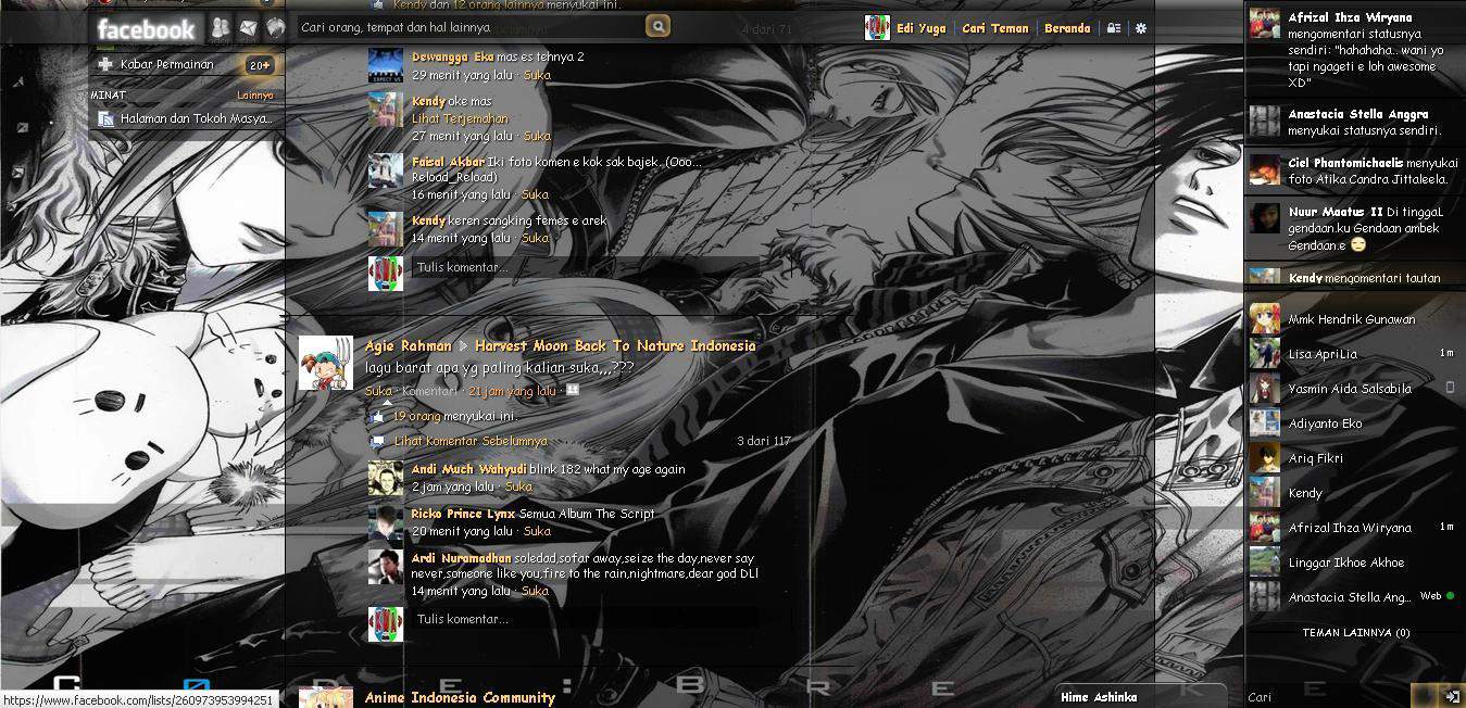 Tema Facebook - Anime Code Breaker By Edi yuga