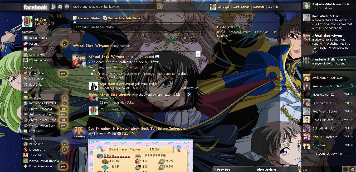 Tema Facebook - Anime Code Geass By Edi yuga