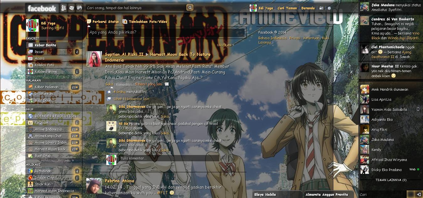 Tema Facebook - Anime Coppelion By Edi yuga