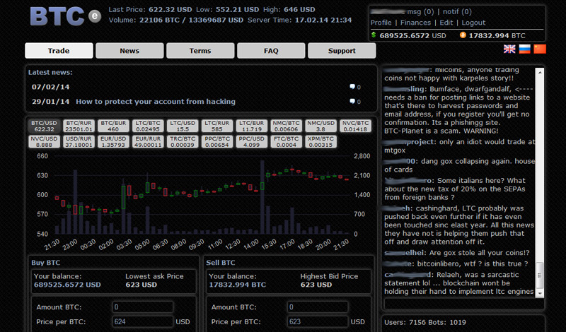 BTC-E  Dark Theme