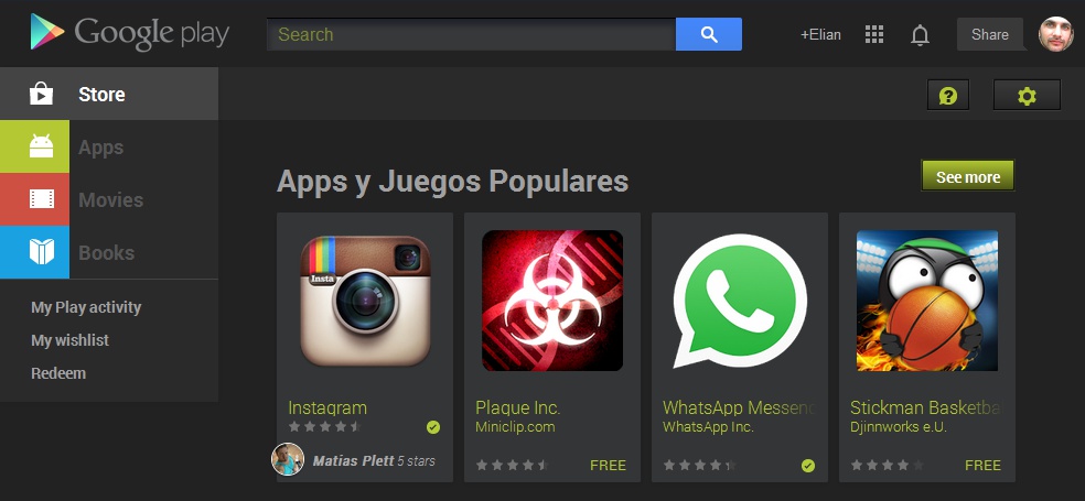 ELIAN ► Google PLAY Modern Dark (Part 1)