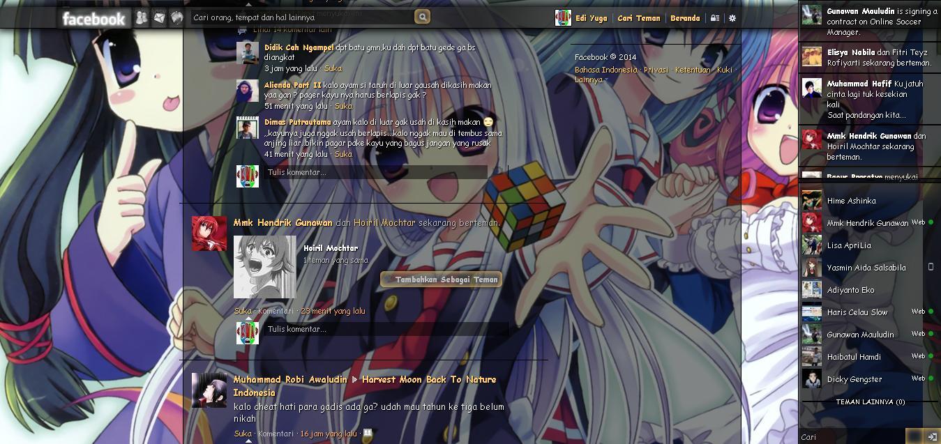Tema Facebook - Anime CubexCursedxCuri By Edi yuga