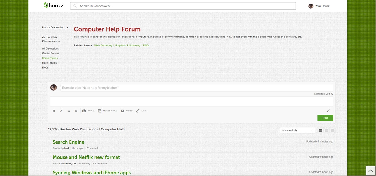 Gardenweb (Select/upload your own backgrounds)
