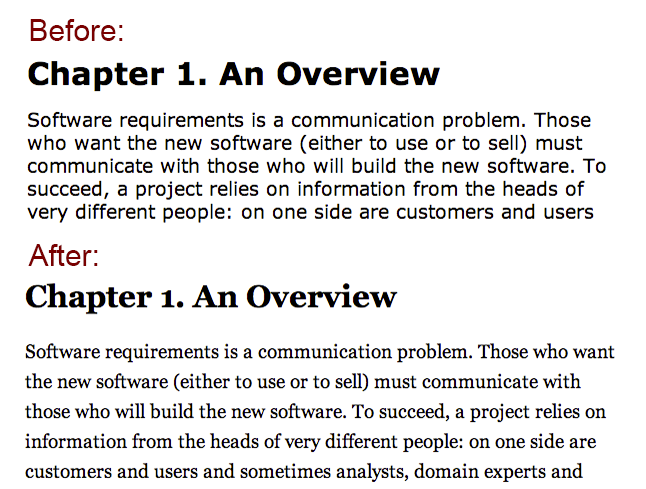 Safari Books Online: Improve Readability