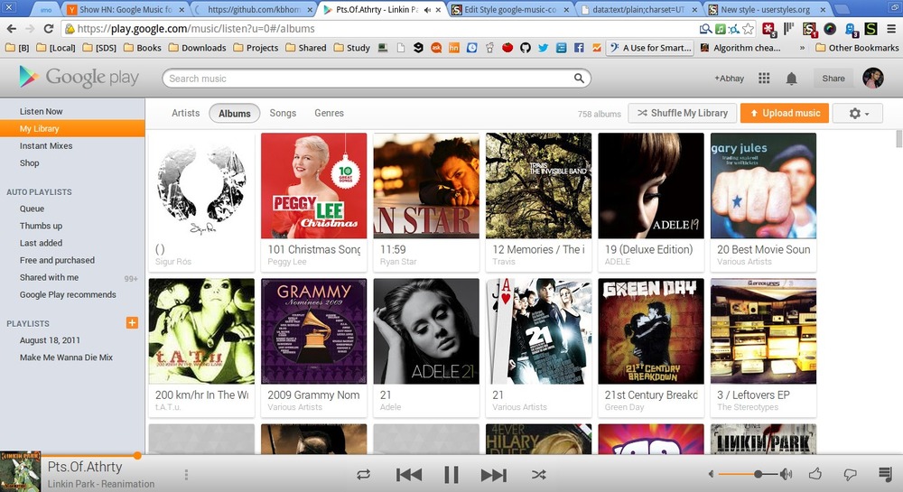 Google Music Mac Theme