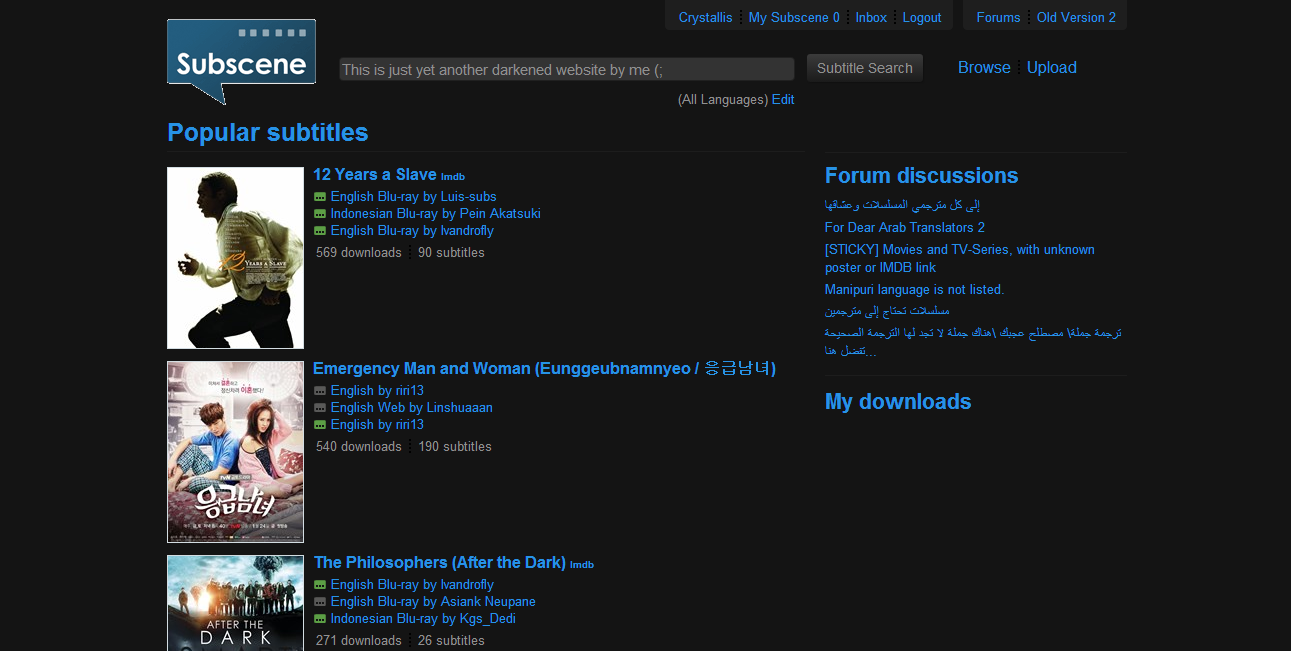 Subscene.com – Darkened
