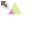 Two-Toned Hipster Triangle (Tumblr cursor)