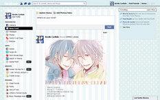 Pastel Blue facebook theme