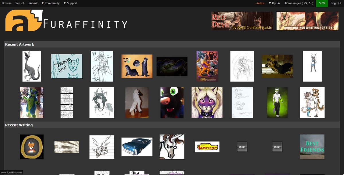 Furaffinity - Grey Rust
