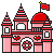 Red castle home button II