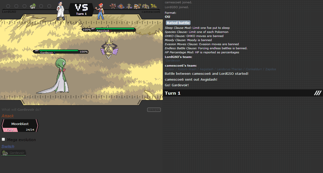 L.Moraes' Pokèmon Showdown B2/W2 Style For X/Y