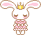 Pink bunny home button