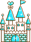 Blue castle home button II