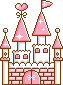 Light pink castle home button