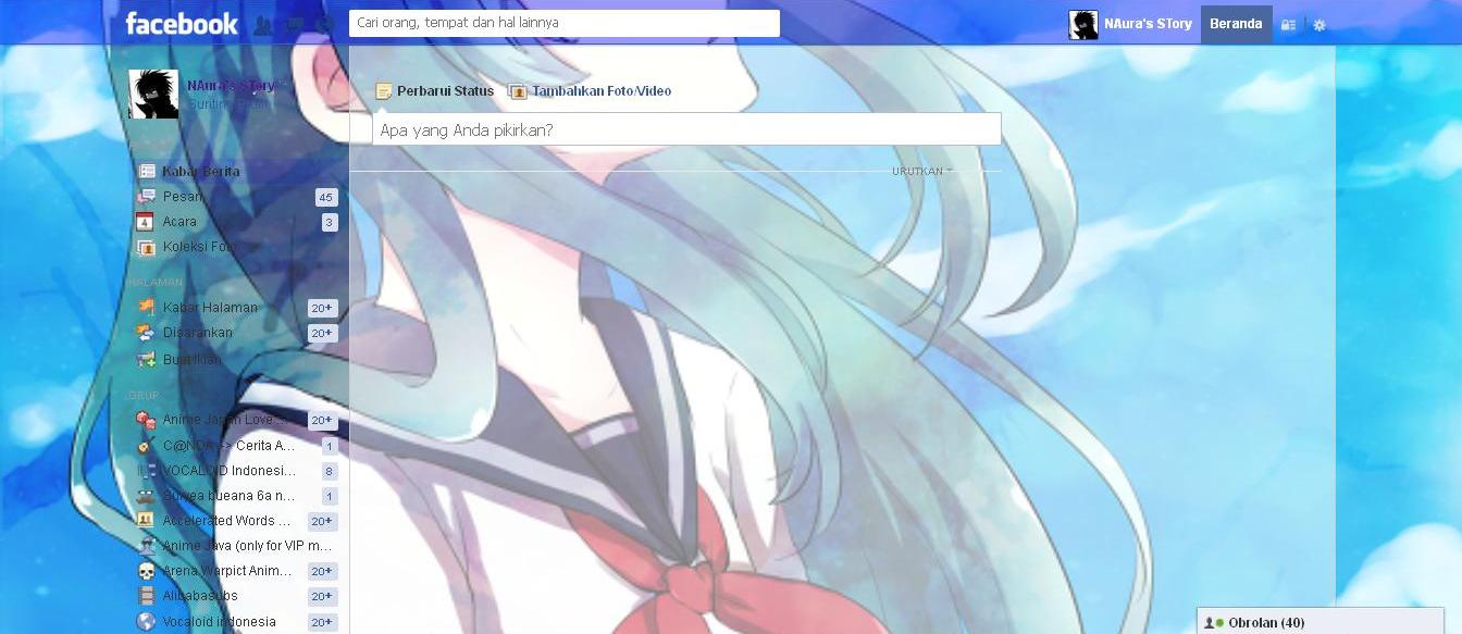 Facebook Theme - Cloud v.2